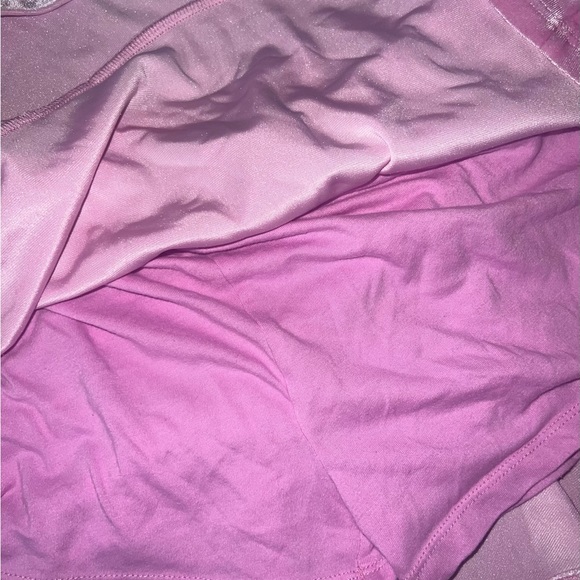 Velour skort skirt baby pink velvet shiny cute metallic sexy y2k summer beach - Picture 3 of 5